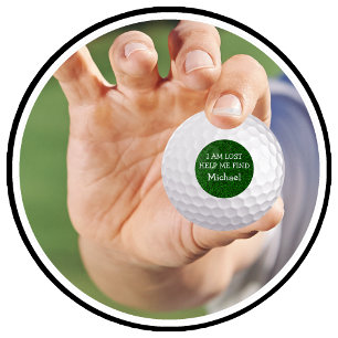 Funny Men Lost Golf Balls Golfball