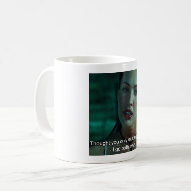 Funny Men Megan Megan Fox gibt Movie Fan Kaffeetasse (Vorderseite Links)