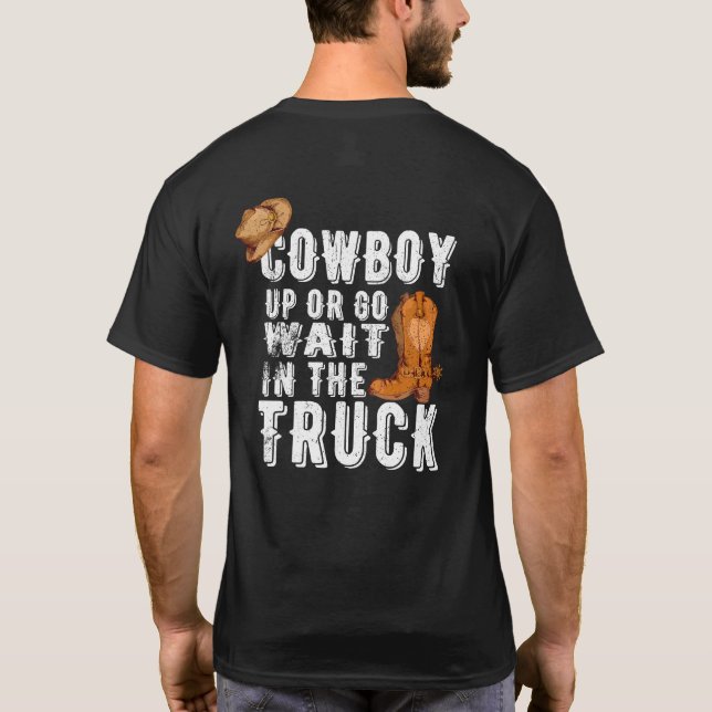 Funny Men-Western T-Shirt (Rückseite)