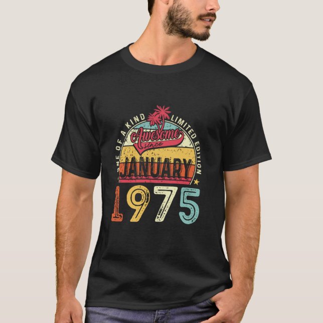 Funny Men Women 50 Jahre Phantastisch seit Ja T-Shirt (Vorderseite)