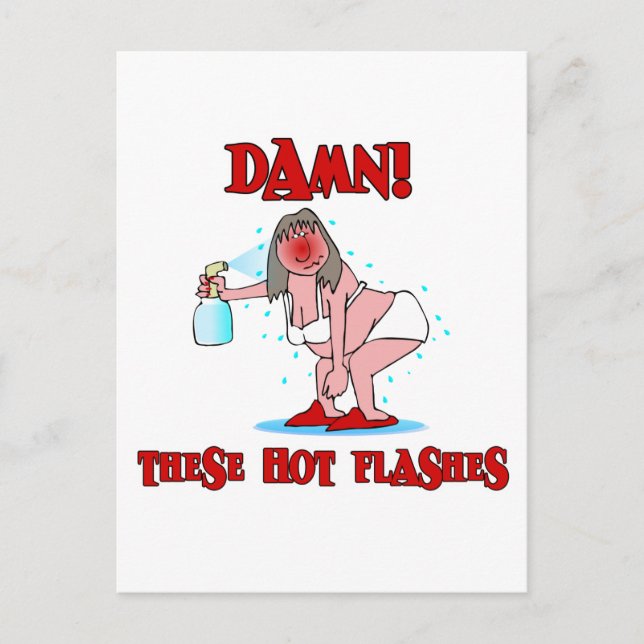 Funny Menopause Postkarte (Vorderseite)