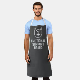 Funny Men's Emotionale Unterstützung Bart Joke Ges Schürze