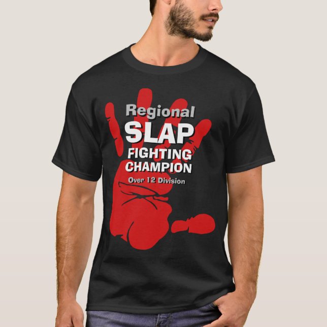 Funny Mens new REGIONAL SLAP BEKÄMPFUNG KAMP T- T-Shirt (Vorderseite)