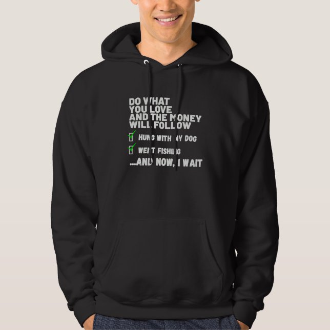 Funny  Mens Womens Christian Prayed Went Fishing   Hoodie (Vorderseite)