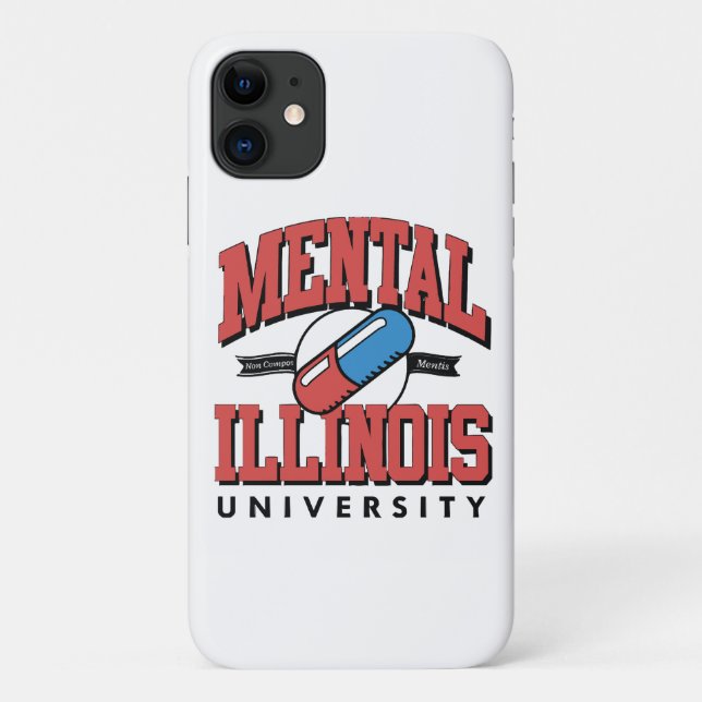 Funny Mental Health Case-Mate iPhone Hülle (Rückseite)