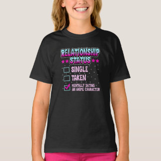 Funny Mentally Anime Verabred Relationship Status T-Shirt