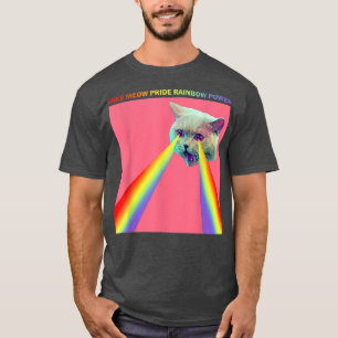 Funny Meow Pride Rainbow Power, Pride Monat C T-Shirt