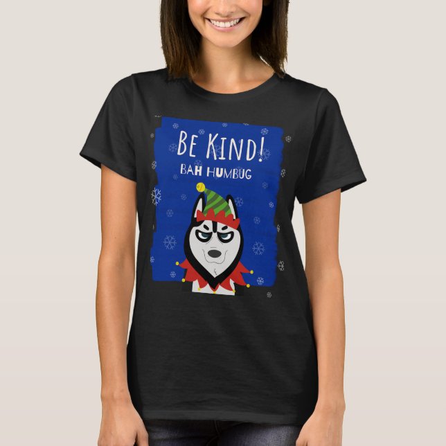 Funny MerChristmas Bah Humbug Holiday T-Shirt (Vorderseite)