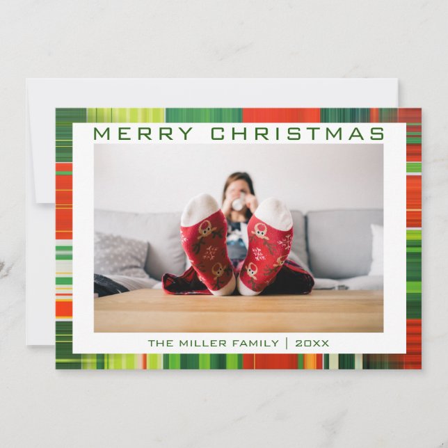 Funny MerChristmas Custom Foto Weihnachtskarte Feiertagskarte (Vorderseite)