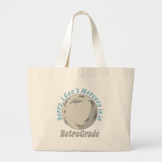 Funny Mercury Retrograde Jumbo Stoffbeutel (Vorne)