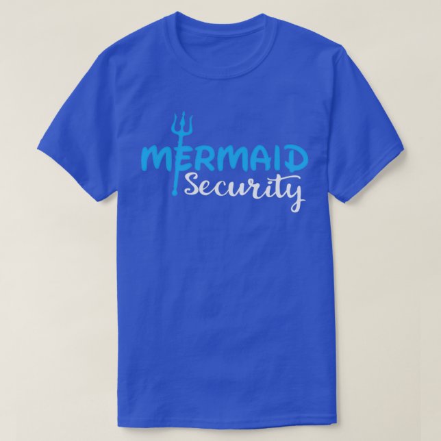 Funny Mermaid Security T-Shirt (Design vorne)