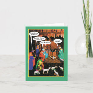 Funny Merry Christmas Card - JesusBoBesus Karte