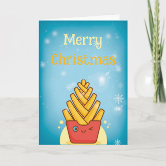 Funny Merry Christmas Folded Greeting Card Karte
