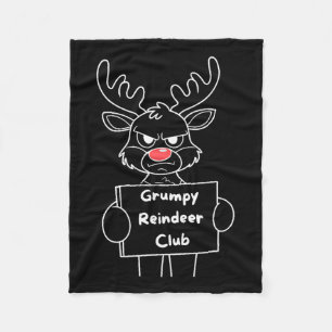 Funny Merry Christmas Mpy Rentier Club Festival Re Fleecedecke