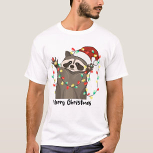 Funny Merry Christmas Raccoon T-Shirt