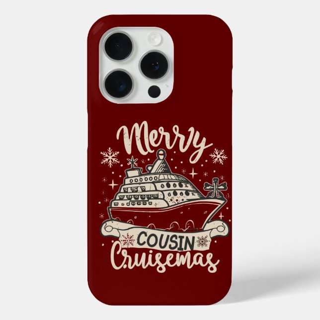 Funny Merry Cousin Cruisemas Xmas Bootsfahrt Crew Case-Mate iPhone Hülle (Rückseite)