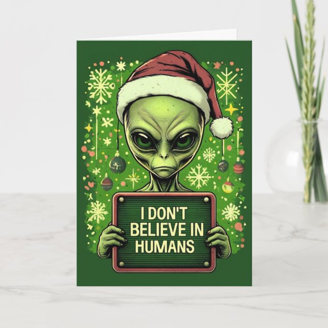 Funny Merry Xmas Card Karte (Vorderseite)