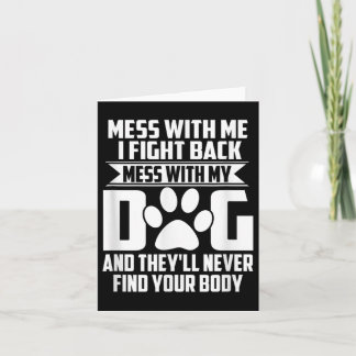 Funny Mess mit meinem Hund sie nie Ihren Körper fi Karte