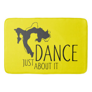 Funny Message - Just Dance about It 1 Badematte