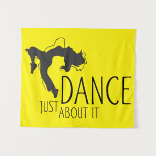 Funny Message - Just Dance about It 1 Wandteppich