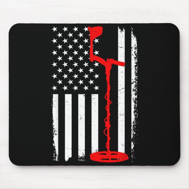 Funny Metal Detecting Design For Men Women Metal D Mousepad (Vorne)