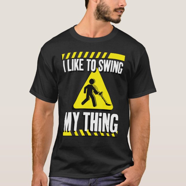 Funny Metal Detector T-Shirt (Vorderseite)