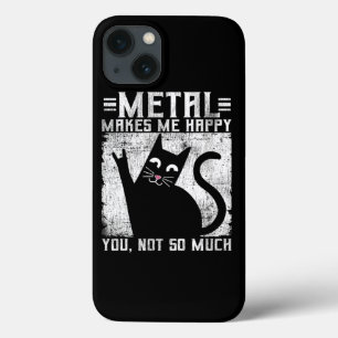 Funny Metal macht mich glücklich Katze Case-Mate iPhone Hülle