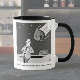 Funny Meteor Hitting Earth Desaster Tasse