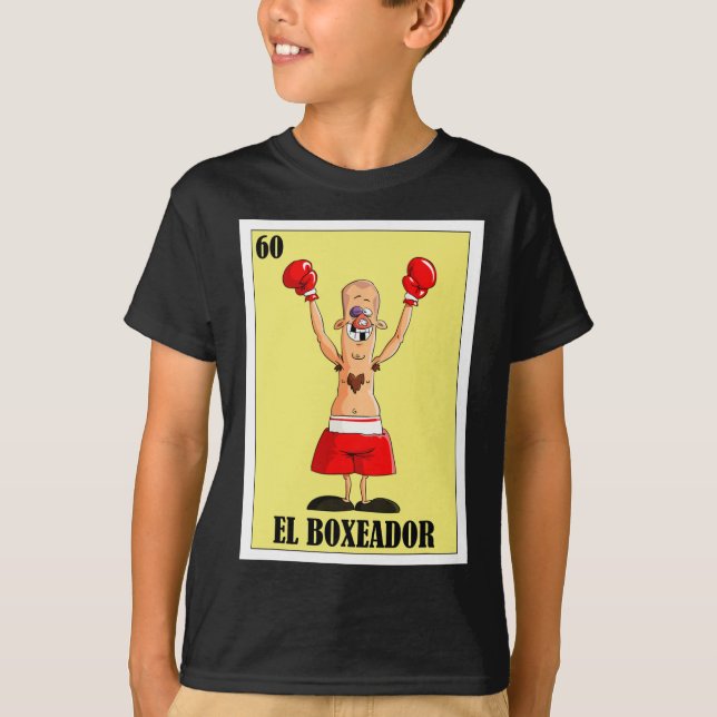 Funny Mexican Boxing Design - El Boxeador T-Shirt (Vorderseite)