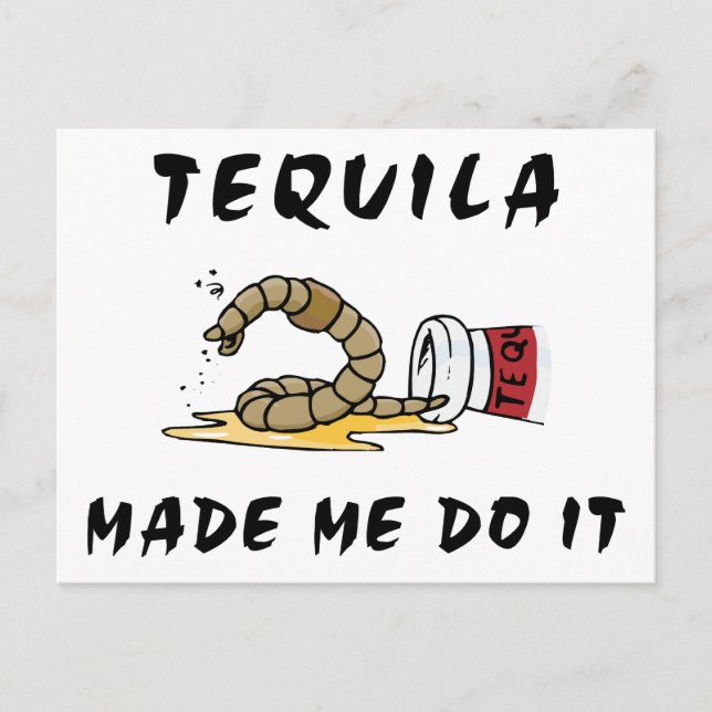 Funny Mexican Tequila Postkarte (Vorderseite)