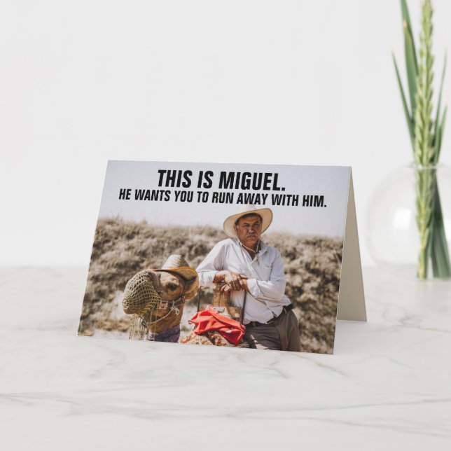 FUNNY MEXICAN TYP GIANT BIRTHDAY GREETING CARD KARTE (Vorderseite)