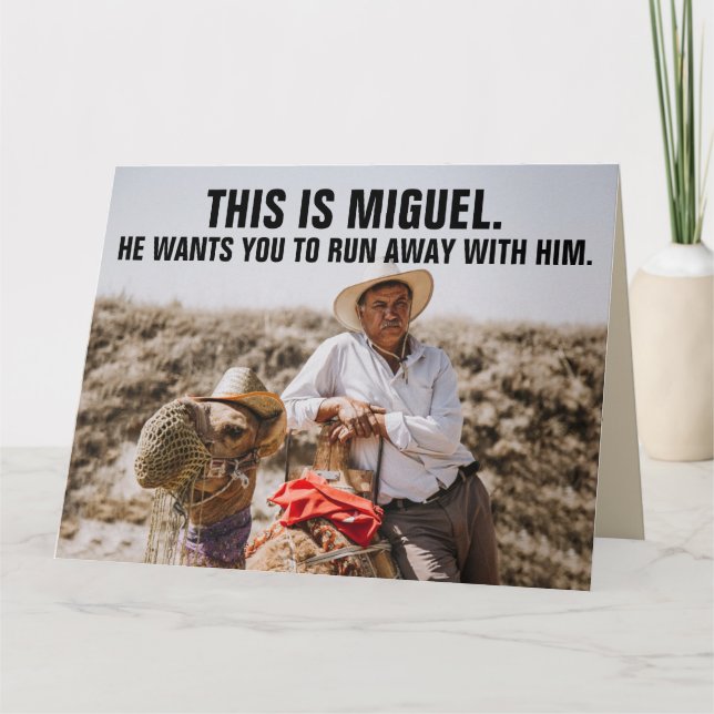 FUNNY MEXICAN TYP GIANT BIRTHDAY GREETING CARD KARTE (Vorderseite)