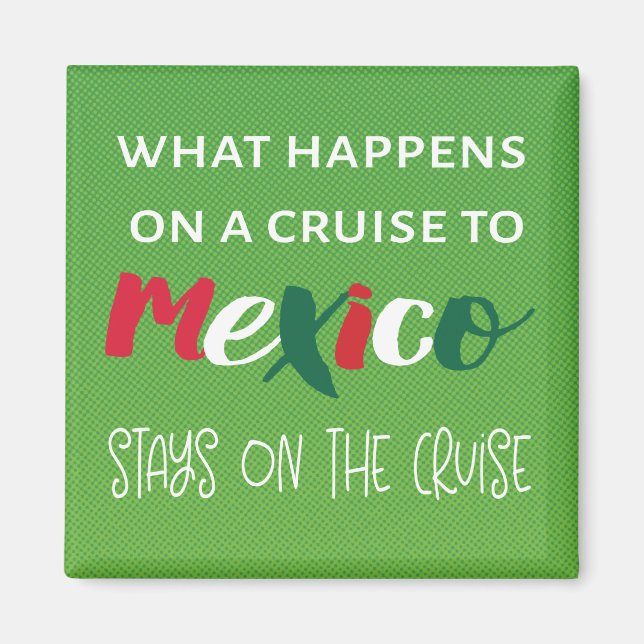 Funny Mexico Reisen Urlaub Tür Deco Tor Kreuzfahrt Magnet (Vorne)