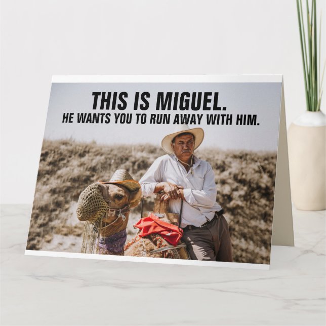 FUNNY MEXIKAN TYP GIANT BIRTHDAY GREETTER CARD KARTE (Vorderseite)