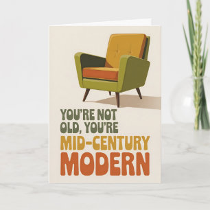 Funny Mid Century Modern Birthday Karte