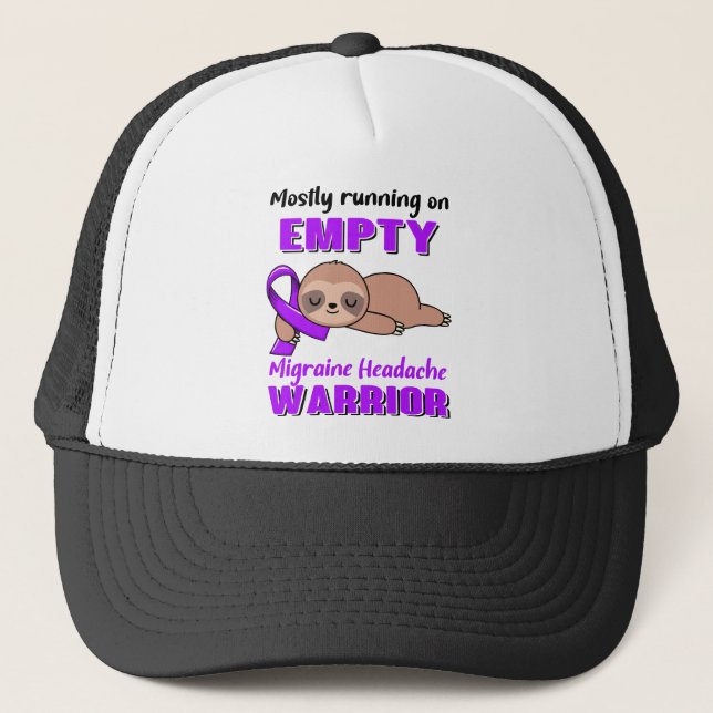 Funny Migraine Kopfschmerzen Aufklärung Geschenke Truckerkappe (Vorderseite)