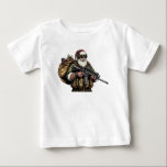 Funny Military/Christmas Santa Baby T-shirt<br><div class="desc">Versag nie</div>