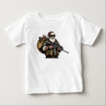Funny Military/Christmas Santa Baby T-shirt<br><div class="desc">Versag nie</div>