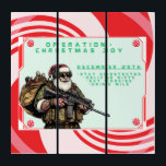 Funny Military/Christmas Santa Triptychon<br><div class="desc">Versag nie</div>