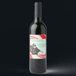 Funny Military/Christmas Santa Weinetikett<br><div class="desc">Versag nie</div>