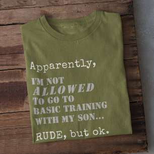 Funny Military Mama Basic Training Boot Camp Gesch T-Shirt