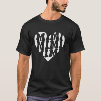 Funny Mimi Herz für Oma Frauen Weihnachten Mothe T-Shirt