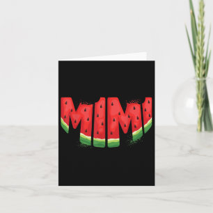 Funny Mimi Watermelon Sommerfrüchte Familie Matchi Karte