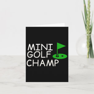 Funny Mini Golf Design Karte