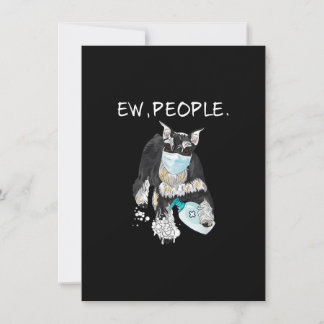 Funny Miniature Schnauzer Ew People Dog Lover Gesc Dankeskarte