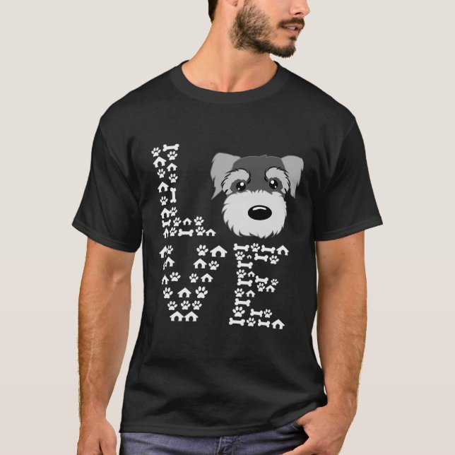 Funny Miniature Schnauzer Hoodie Miniature Schnauz T-Shirt (Vorderseite)