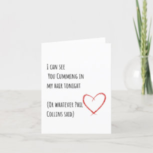 Funny Minimalist Valentines Carte de jour Phil Col