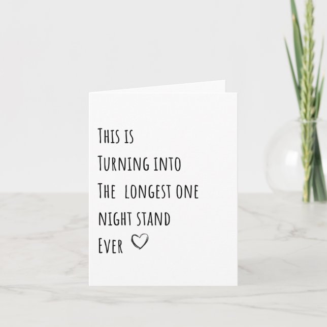 Funny Minimalist Valentines Carte Jour (Devant)