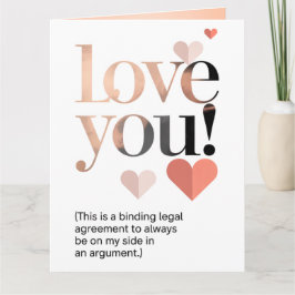 Funny Minimalist Your Mine Valentine's Day  Karte