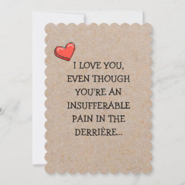 Funny Minimalistisch Custom Text Valentine Flat Ca